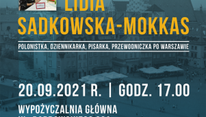 Spotkanie z Lidią Sadkowską-Mokkas